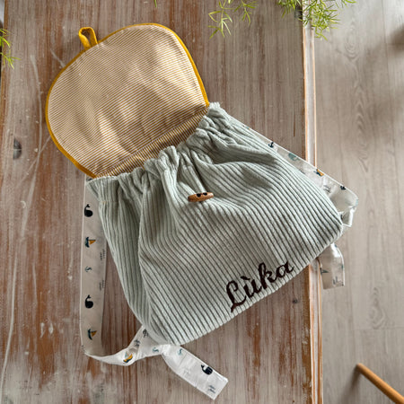 Sac a Dos pour Bebe en coton - Personnalisé